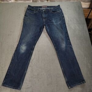 Tommy Jeans Hilfiger Men's Slim Fit Size 36x32 Jeans 100% Cotton Denim